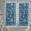 Blue Christmas Kitchen Curtains Snowflake Flower Design 2 3