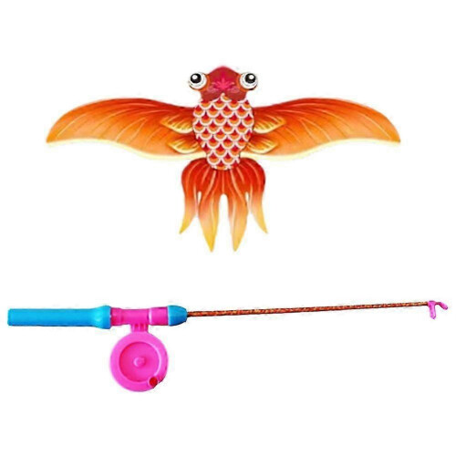 (Goldfish) Aquilone da pesca per bambini, facile da far volare.