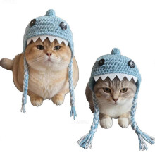 (A2, One Size) Cappello intrecciato per animali domestici, per gatti e cani, con torsione, regalo per feste e foto.