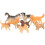 Mini Dog Figures Plastic Set 8 Pieces 8