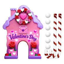 (5) Lebkuchen-Valentinstagsgolfspiel für die ganze Familie mit weichen Bällen und Zuckerstangen-Putter – Partyspaß