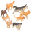 Mini Dog Figures Plastic Set 8 Pieces 6