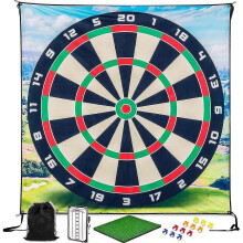 (200cm) Juego de chipping de golf con tapetes de práctica de dardos de golf adhesivos para interiores y exteriores, para niños y adultos.