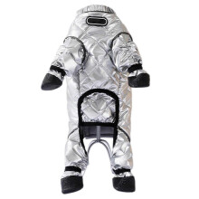 (Laser, S) Full Body Dog Snowsuit Waterproof Winter with Booties Warm Windproof for Cold Weather