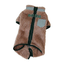 (Khaki, S) Pet Clothes Comfortable Dog Winter Jumpsuit with Zipper Design Easy Wear Cat Jumpsuit