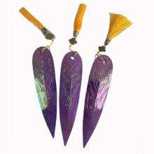 (Colorful Purple) 3PCS Zoey's Prop Replica Cosplay Shuriken Daggers Fantasy Anime Role Play Accessory Set