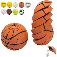 (A) Baseball Fidget Toy Stress Relief Sports Spinner Desk Gadget Party Favors Classroom Prize