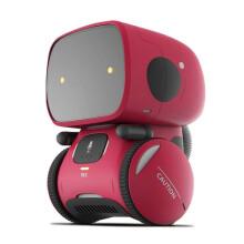 (Red) Robot parlante intelligente per bambini dai 3 anni in su, compagno intelligente, regalo di compleanno per insegnanti S04