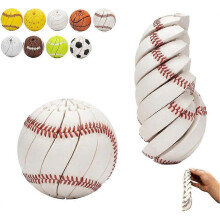 (B) Giocattolo antistress a forma di palla da baseball, spinner sportivo da scrivania, gadget per feste, premio per la classe