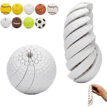 (D) Baseball Fidget Toy Stress Relief Sports Spinner Desk Gadget Party Favors Classroom Prize