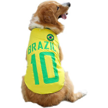 (Brazil, S) 2026 Soccer-Style Dog Jersey – Pet Soccer Shirt