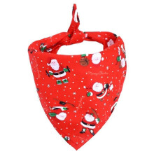 (Santa red) Triangle Bibs Scarf Christmas Dog Bandana Pet Accessories for Dogs Cats Pets