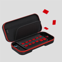 For 2 Carrying Case Travel Case with Game Cartridge Slots Portable Protective Bag B