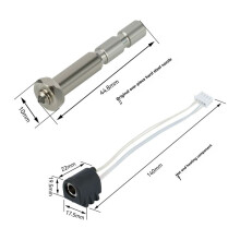2Pcs for Kobra 3 Max Ceramic Hotend Integrated Hardened Steel Nozzle Thermistor Heating Component K3M Hotend B