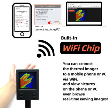 Handheld Infrarood Warmtebeeldcamera WiFi Infrarood Warmtebeeldcamera 32x32 IR Resolutie IR Warmtebeeldcamera -20-1000