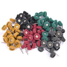 100 PCS Abrasive Buffing Wheels, 1 Inch Abrasive Buffing Polishing Wheels Set for Rotary Tool Accessories-1/8 Shank