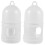 Topbathy Bird Water Feeder Plastic 2-Set White 6