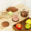 Wood Cup Holder Set with Organizer Rack 12 pcs 8