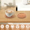 Wood Cup Holder Set with Organizer Rack 12 pcs 3