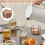 Wood Cup Holder Set with Organizer Rack 12 pcs 7