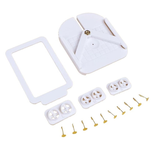 Earring Post Embedder Tool, Polymer Clay Stud Earring Kit with 10PCS Earring Posts and Backs,for Jewelry Making Supplies 1
