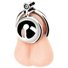 Blue Line Mini Cock Micro Chastity Cage Silver