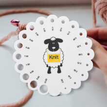 Knitting Needle Gauge Ruler