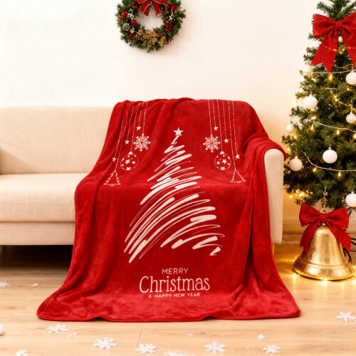 Clearacne Christmas Throw Blanket Soft Plush Tree Design