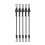 5PCS Kraftiga Resväskor Packningsrep Elastiska Bungee Snoddar med Karbinhakar för Cykling Camping 1