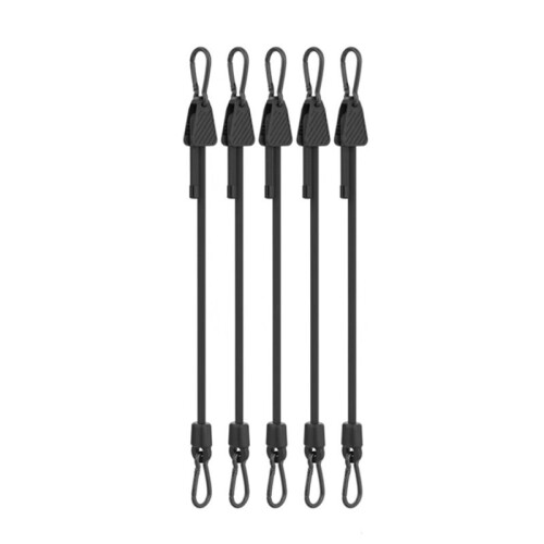 5PCS Kraftiga Resväskor Packningsrep Elastiska Bungee Snoddar med Karbinhakar för Cykling Camping