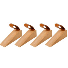 Wood ,Solid Wood Non-Slip Door Wedges,Sturdy Door Stop Wedge, Fit for Door Bottom Seam