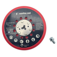 6 Inch Schuurpad Kit Stofvrij Medium Haak en Lussysteem Multi-Hole Schuurplaat voor RSM 60 45