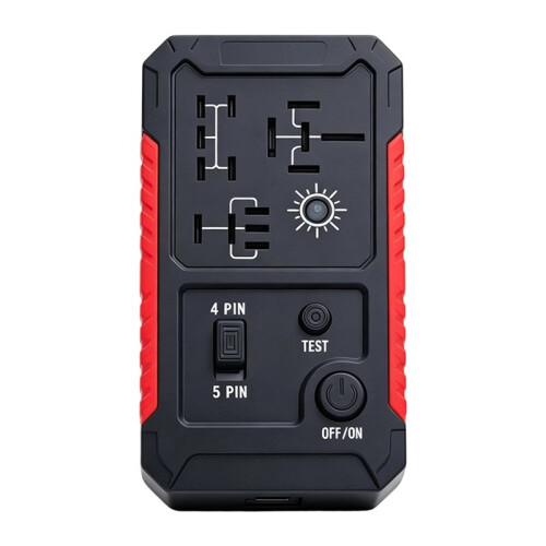 LED Indicator Light Automotive Relay Tester 12-24V for Quick Relay Testing and Battery Analysis (Built-in Battery)