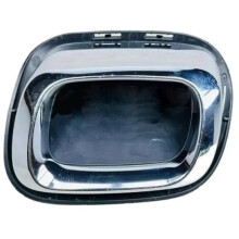 Silenciador com Furo no Quadro Cromado com Suporte para - GLB 180 200 220 2020-2025 Esquerdo A2478857801