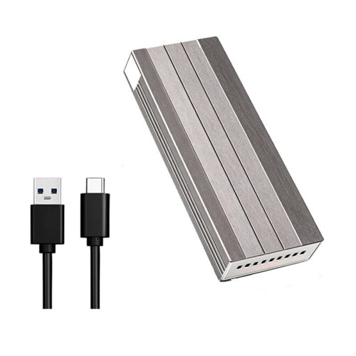 M2 SSD Case  to USB3.1 SSD Enclosure Adapter USB 3.2 Gen2 USB C External Enclosure for PC