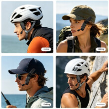 Interfono Senza Fili da Attaccare al Casco, Bluetooth5.3, per Motociclette, Ciclismo All'Aperto, Sci, Arrampicata, Equitazione