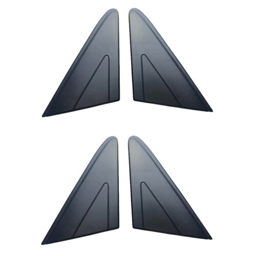 4x Front Left & Right Side Mirror Triangle Garnish Cover Panel Triangle Plate Corner for  Vios 2014-2021