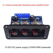 6X 2.1 Channel Digital Power Amplifier Board 2X25W+50W 5.0 Subwoofer Class D Audio Amplifier Board 12-20V