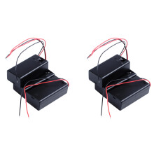 6 Pcs Two Wire Lead /Off 1 x 9V Battery Cell Case Holder