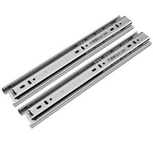Stainless Steel Soft Close Drawer Slides 18" 45mm Wide Three Section Slide for Cabinet Kitchen Furniture Track Runners