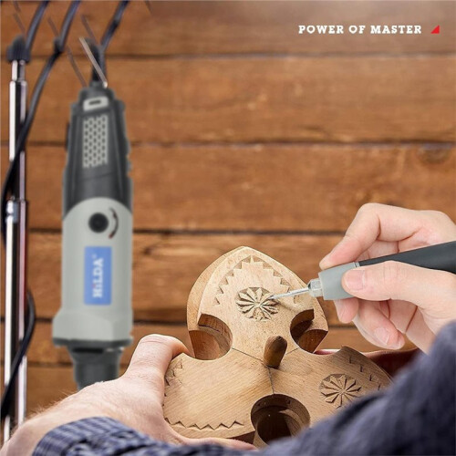 HILDA Electric Drill Rotary Tool Electric Tools Variable Speed 400W  Drill 6 Position Rotary Tools  Grinding Machine EU Plug