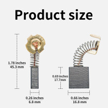 2X Carbon Motor Brushes Compatible for D24000/DW713 Miter Saw,Sliding Table Saw,Electric Power Tool Part