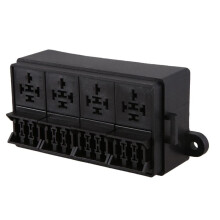 2X 12 Way Blade Fuse Holder Box with Spade Terminals for Car Truck Trailer and Boat