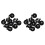 CR2016 2025 2032 Coin Cell Button Battery Holder Socket Black 20 Pcs 1
