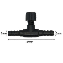 (black, 10pcs) 10 Pack Adjustable Aquarium Air Valve 4mm Tube Oxygen Pump Splitter