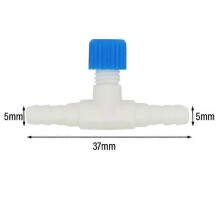 (white, 10pcs) 10 Pack Adjustable Aquarium Air Valve 4mm Tube Oxygen Pump Splitter