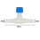 (white, 10pcs) 10 Pack Adjustable Aquarium Air Valve 4mm Tube Oxygen Pump Splitter 1