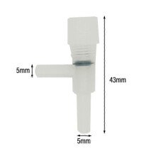 (white 1, 10pcs) 10 Pack Adjustable Aquarium Air Valve 4mm Tube Oxygen Pump Splitter