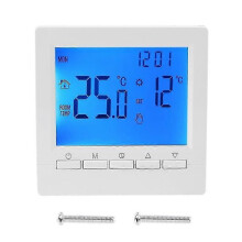 (Blue Backlight) Termostato digital programable para caldera de gas. Regulador inteligente de temperatura ambiente. Ahorro de energía.