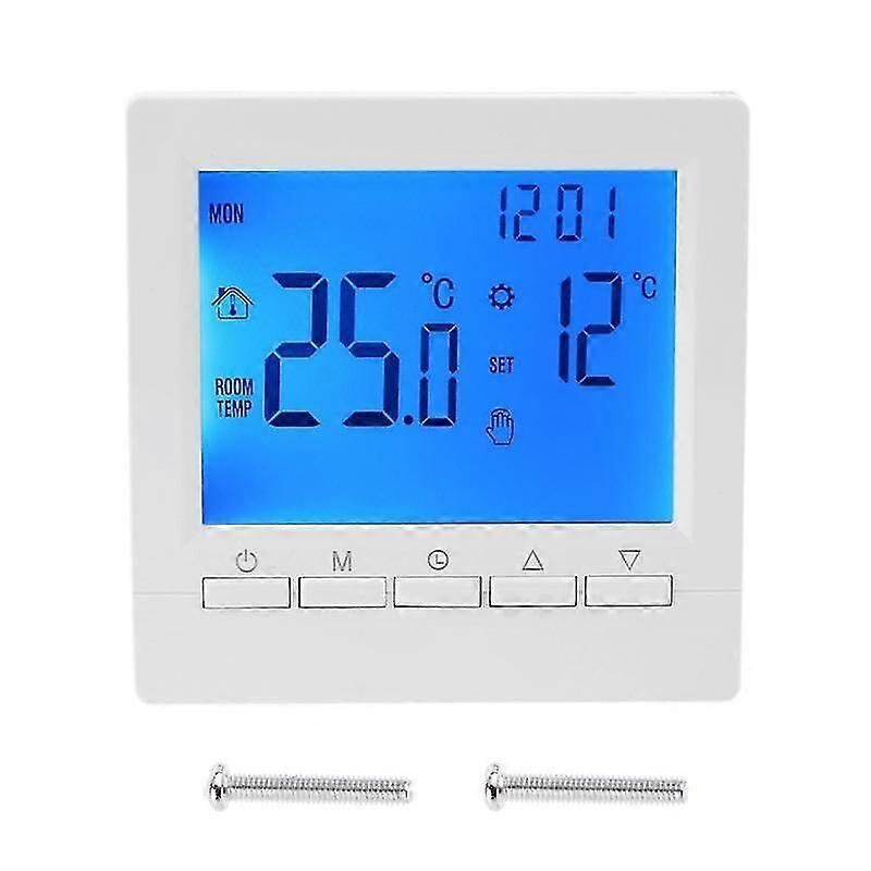 (Blue Backlight) Thermostat programmable numérique pour chaudière à gaz ...